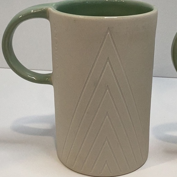 🍄 2017 Set of Starbucks Art Deco Christmas Mugs 12oz. - Picture 9 of 15